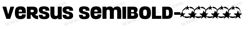 Versus SemiBold字体转换